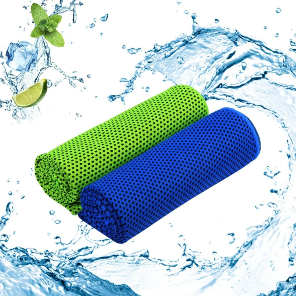 Serviette de Sport Rafraîchissante Microfibre - Lot de 2